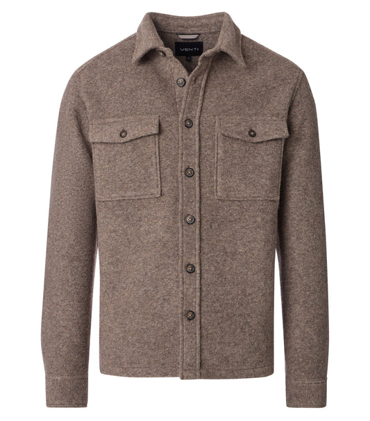 Venti jacket met knoopsluiting Beige